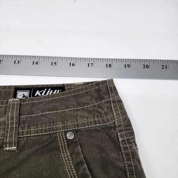 Kuhl Renegade Shorts Mens 36 Green Flat Front Vintage Patina Dye  Outdoor Hiking - Picture 12 of 13